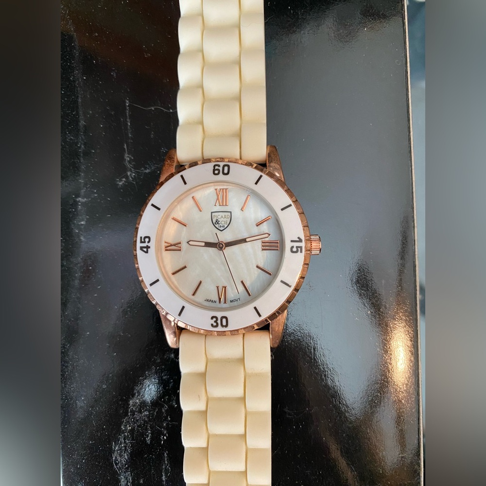 Picard & Cie Gwen women’s watch white and rose gold